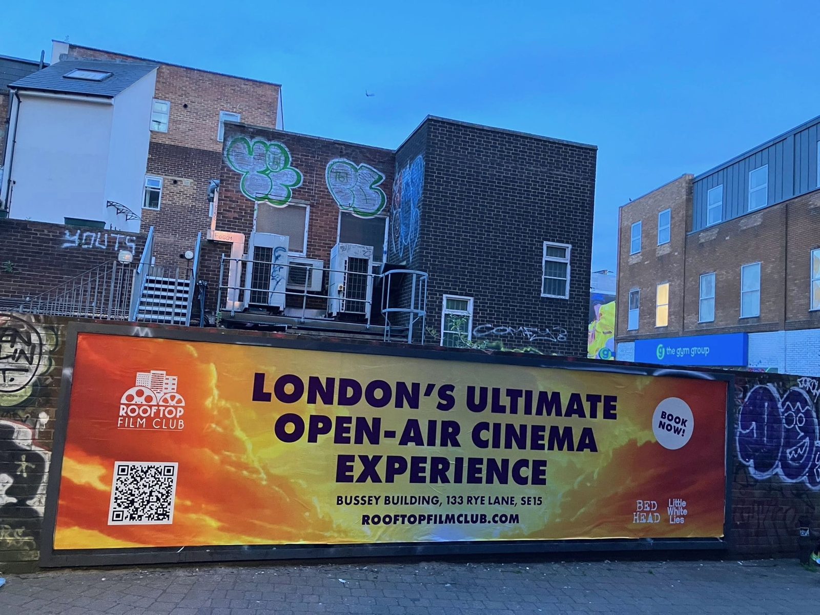Rooftop Film Club out of home campaign by Undercover Arts